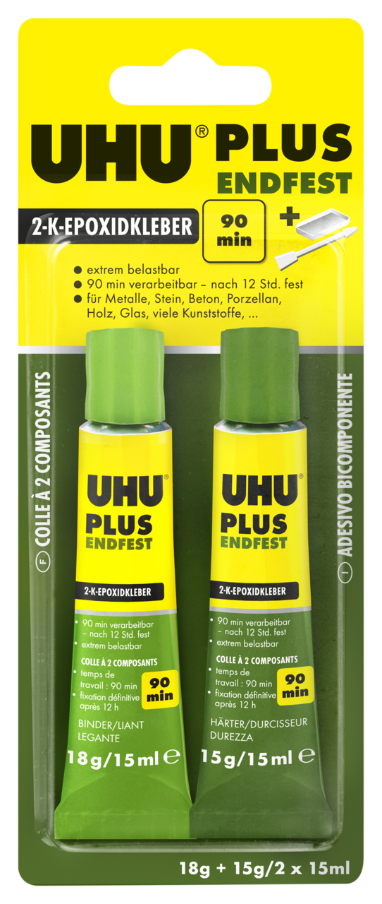 Plus Endfest 300 Epoxy Resin Adhesive Glue 15ml Lot De 2 UHU 45640